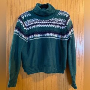 Warm green sweater